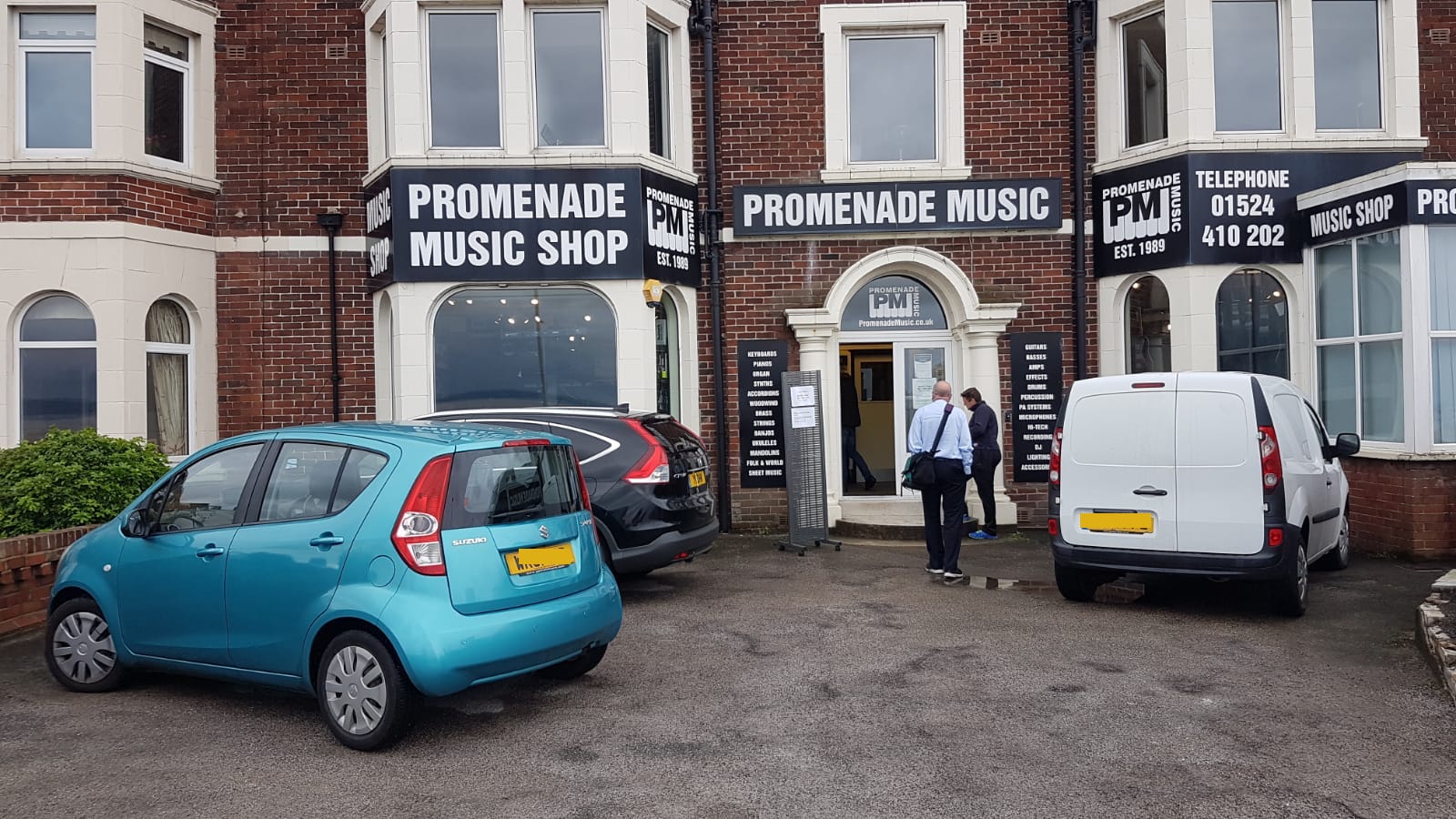 Outside picture of shop in Morecambe 